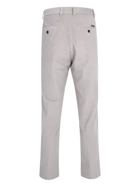 Pantaloni Gaelle de catifea cord plisate gri