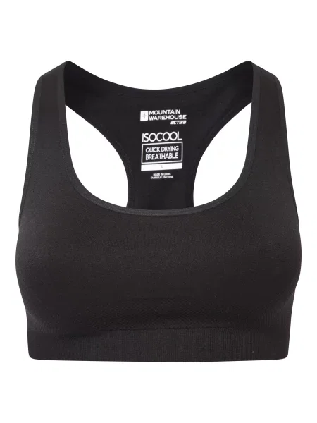 Bezszwowy stanik sportowy Black