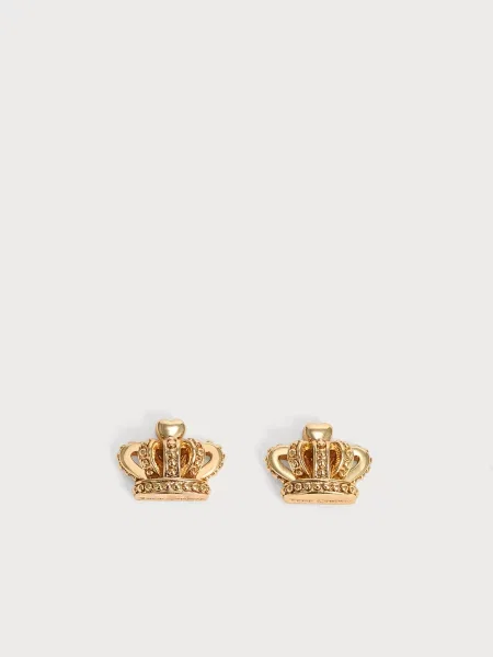 Juicy Couture Cercei Crown Stud Earrings auriu