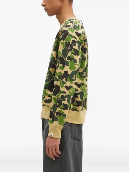 Hanorac A Bathing Ape® cu imagine cu model camuflaj verde
