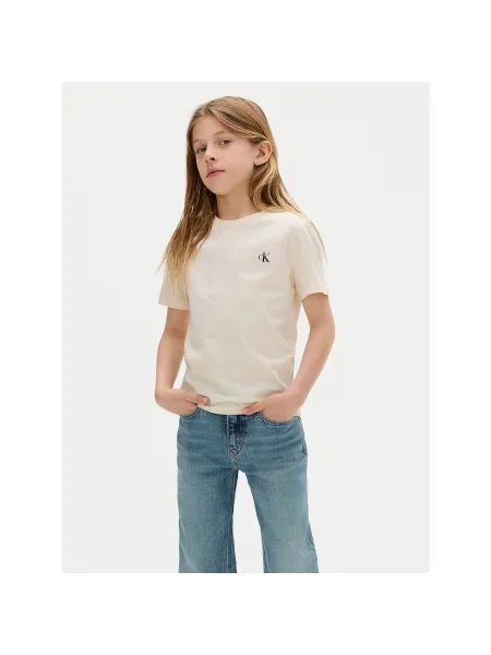 Calvin Klein Jeans 2 póló készlet Monologo M bézs