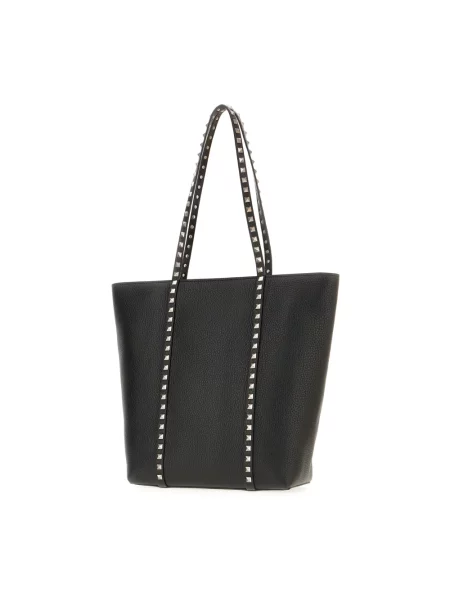 Lniana torba crossbody Valentino Garavani czarna