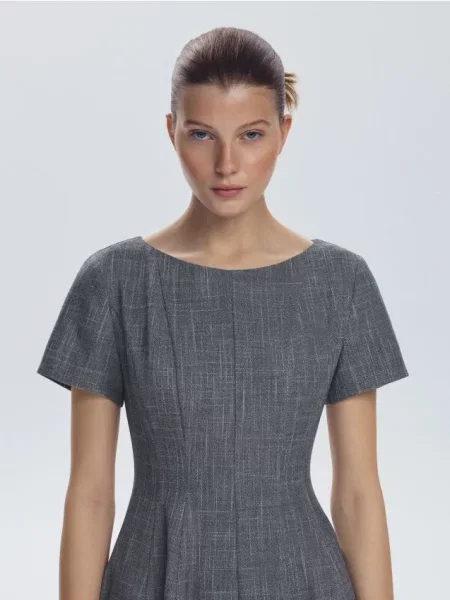 Reserved Rochie mini gri-neutru gri