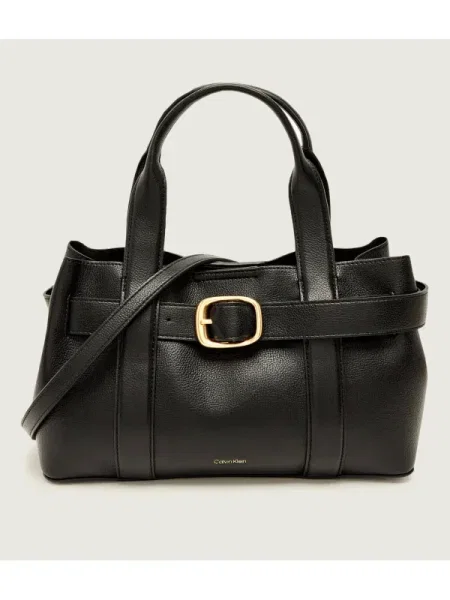 Geanta crossbody Calvin Klein cu cataramă cu bretele mini negru