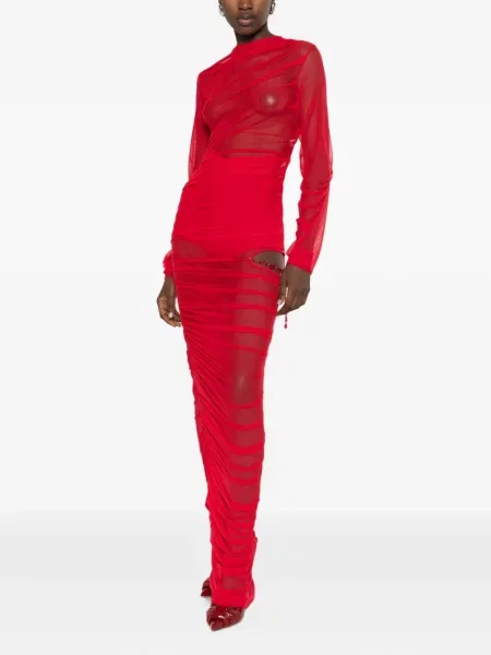 Rochie maxi Atu Body Couture cu volane roșu