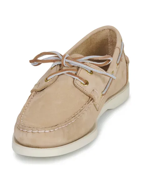 Pantofi Sebago din nubuc bej