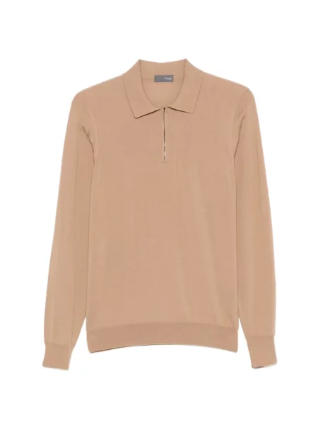 Tricou polo Drumohr maro