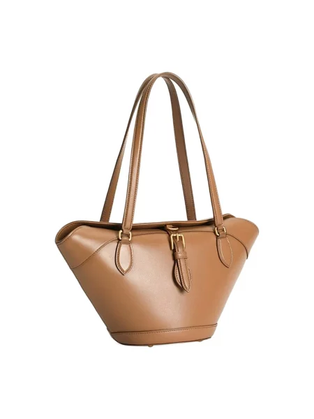 Torebka Dolce And Gabbana skórzana brązowa