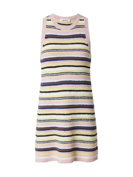 EDITED Rochie tricotat Arzu maro roz galben