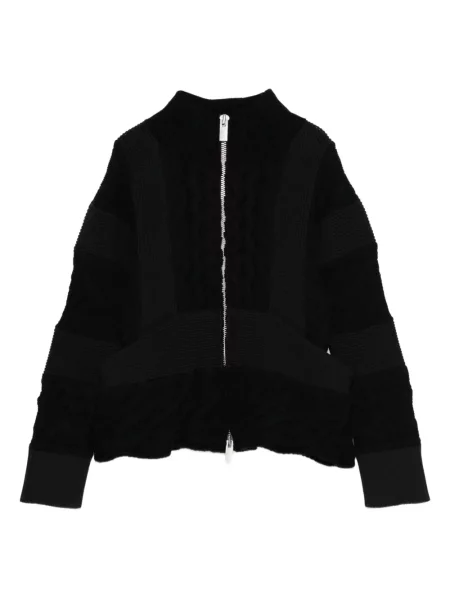 Cardigan Sacai tricotate negru