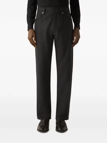 Pantaloni Zegna de lână gri