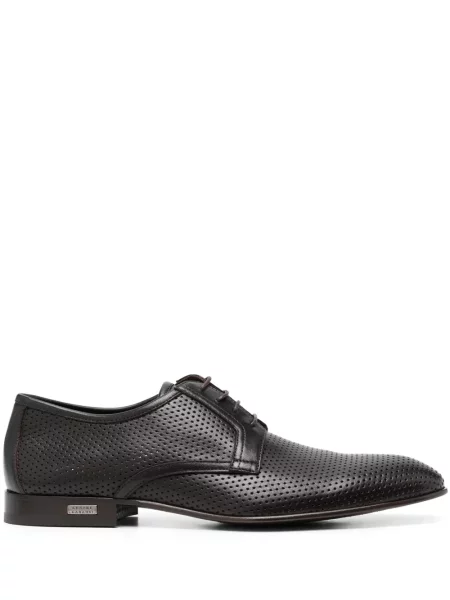 Pantofi derby Casadei din piele maro