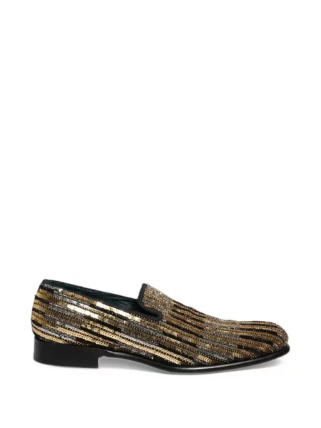 Prugaste loaferice Dolce & Gabbana sa šljokicama