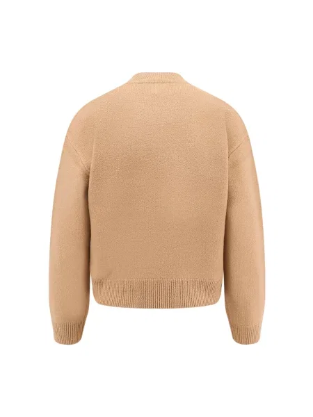 A.P.C. sweter wełniany Pull Esther brązowy