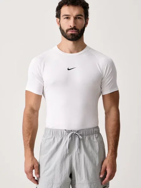 Nike T-shirt treningowy Pro Dri-FIT beżowa