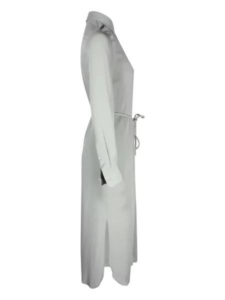 Rochie tip cămașă Theory până la genunchi de costum gri