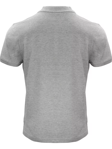 Clique Classic OC Polo z bawełny organicznej – klasyczny krój – grey szara