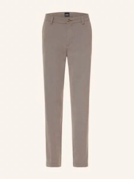 Boss Chinosy O Regularnym Kroju beige beżowe