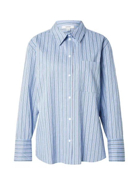 TOPSHOP Bluza ELOUISE svetlo modra / rjava / oliva bela