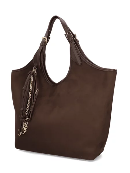 Kabelka Shopper hnědá