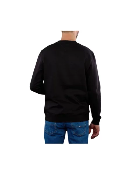 Bluza z wyhaftowanym logo Tommy Jeans czarna