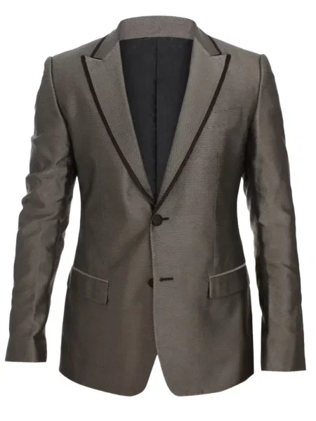 Sacou Dolce & Gabbana de mătase maro