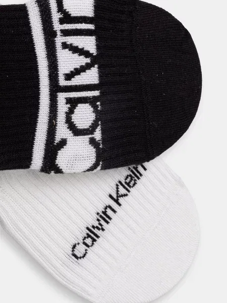 Calvin Klein kotníkové ponožky černé