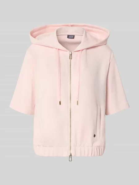 Bluza dresowa z krótkim rękawem model Therese' Joop! różowa