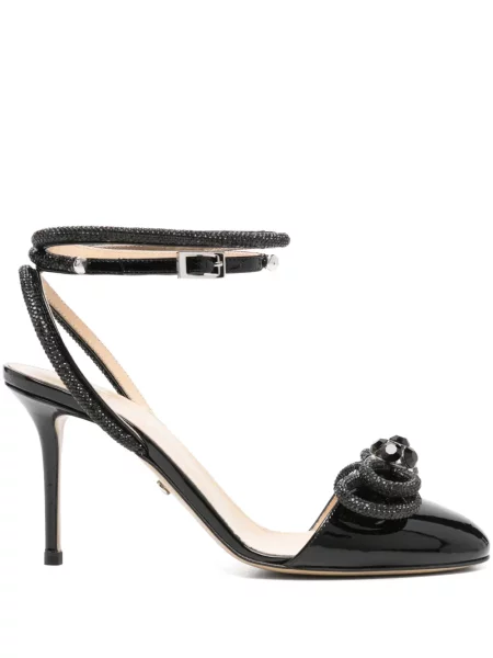Pantofi cu toc Mach & Mach de cristal negru