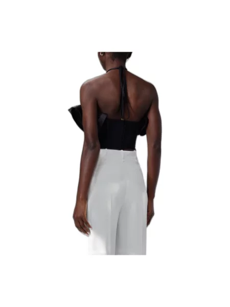 Top Elisabetta Franchi tiulowy czarny