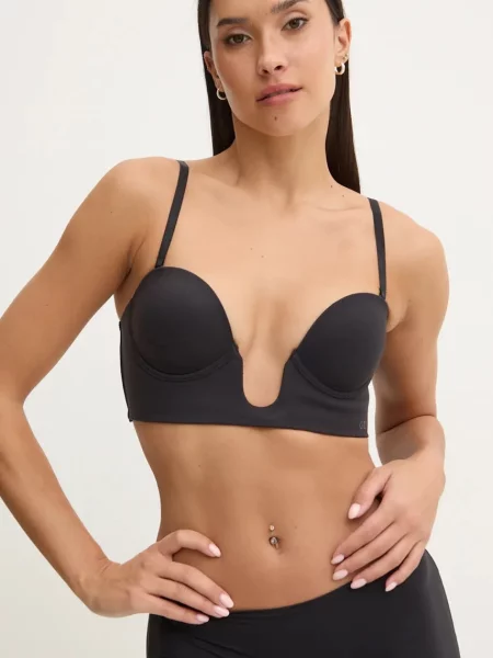 Сутиен Guess EVELINE с изчистен дизайн черно