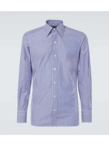 Pruhovaná košile Tom Ford modrá