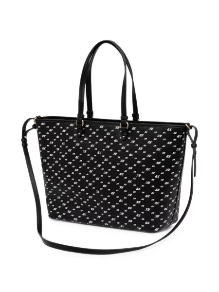 Geantă Armani Exchange cu imagine negru