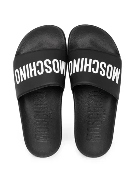 Klapki dziecięce Moschino czarne