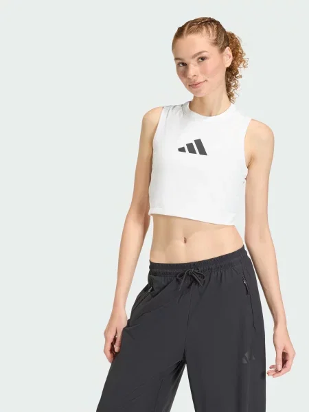 Топ adidas ZNE перероблений білий