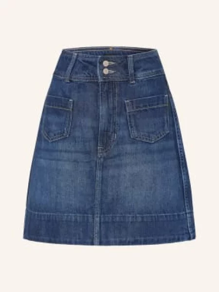 Boss Spódnica Jeansowa Mini Skirt blau granatowa