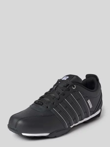 Sneakersy ze skóry z detale z logo model Arvee K-swiss czarne