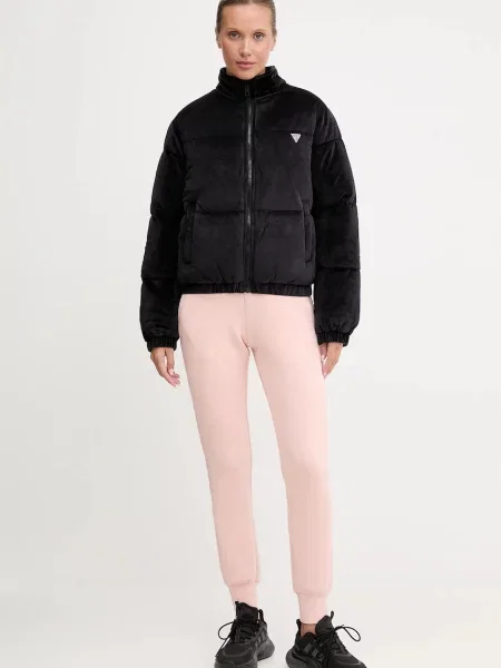 Спортивные штаны Guess с принтом фиолетовые