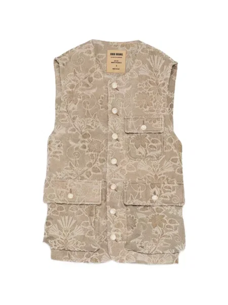 Vestă Uma Wang cu model floral din jacard