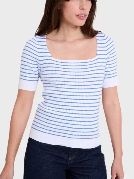 Смугастий светр Naf Naf