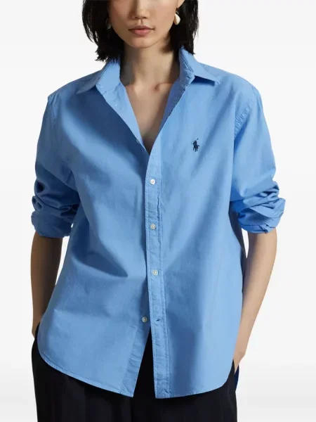 Polo Polo Ralph Lauren z twillu do kolan plisowane żółte