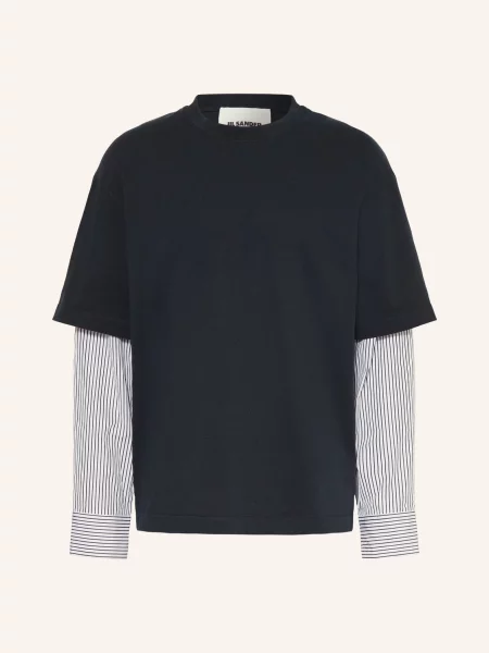 Dlouhé tričko Jil Sander bílé