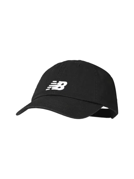Czapka z daszkiem New Balance 6 Panel Chain Stitch Logo czysty czarny