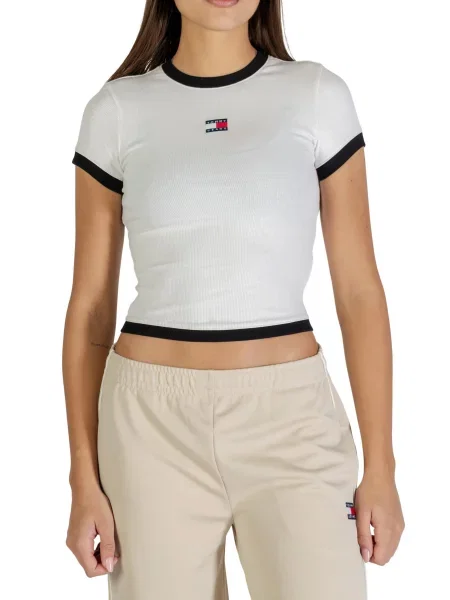 Koszulka Tommy Hilfiger Jeans biała