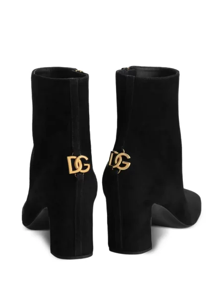 Botine Dolce & Gabbana din piele de căprioară negru