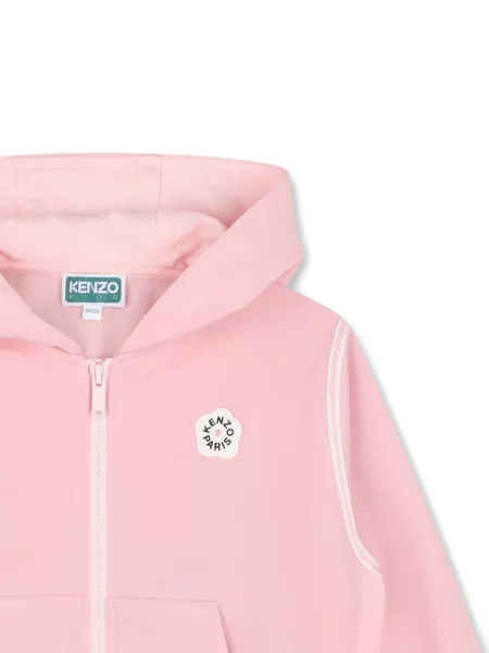 Bluza z kapturem dziecięca Kenzo różowa
