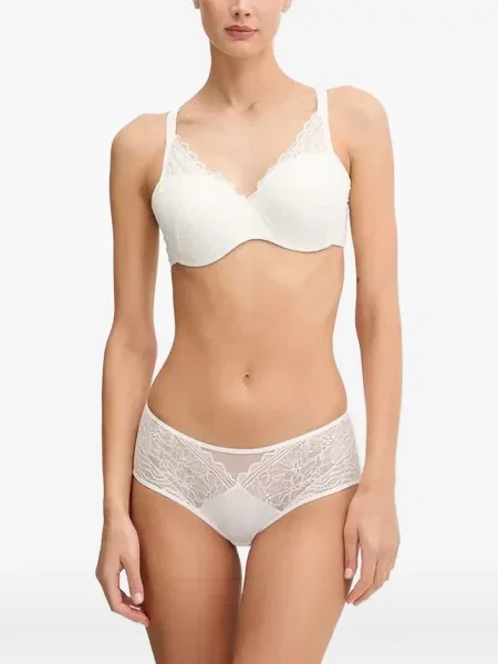 Sutien Chantelle cu model floral din dantelă alb
