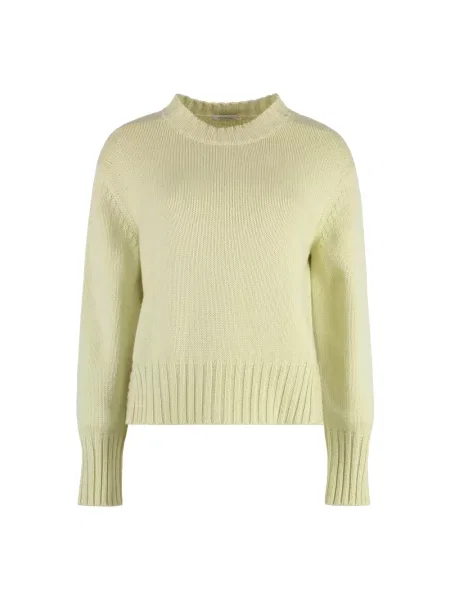 Sweter Malo z okrągłym dekoltem zielony