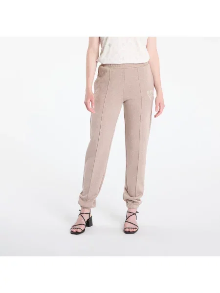 Kalhoty GUESS Roberta Cuff Long Pants Beige M béžové