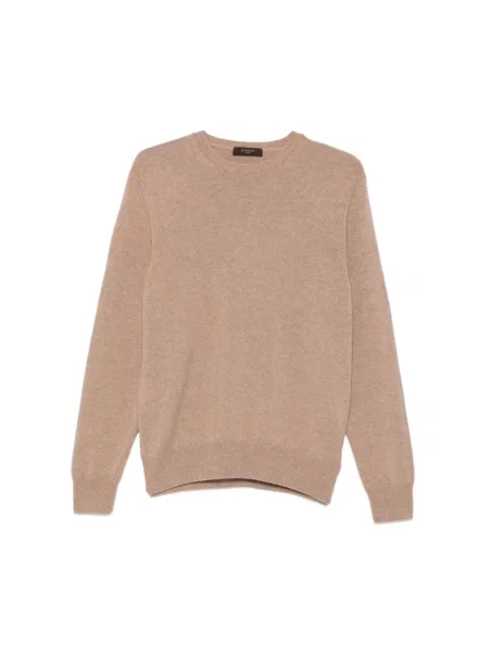 Sweter Zanone wełniany beżowy